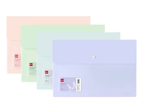 MAPA CU BUTON SI BUZUNAR EXTERIOR A4 CULORI MACARON DELI