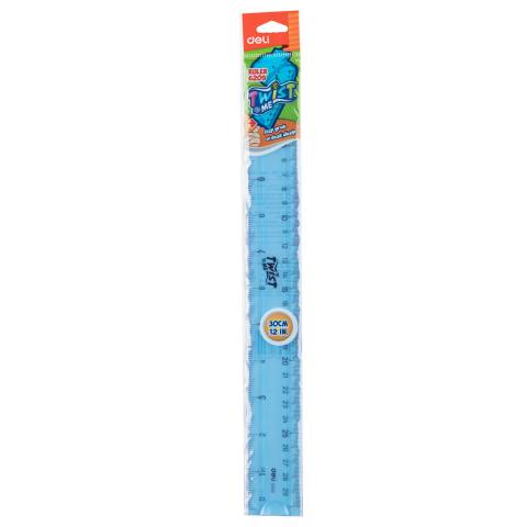 RIGLA 30CM FLEXIBILA COLOR DELI