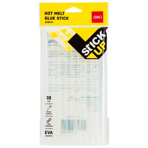 LIPICI TRANSPARENT HOT MELT 11*200MM 10 BUC/SET DELI