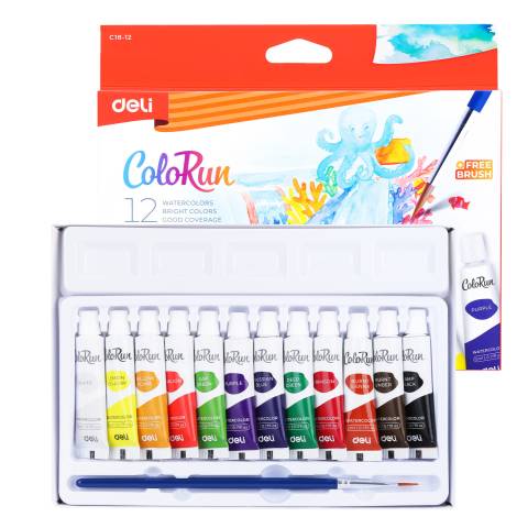TEMPERA 12 CULORI 5ML DELI