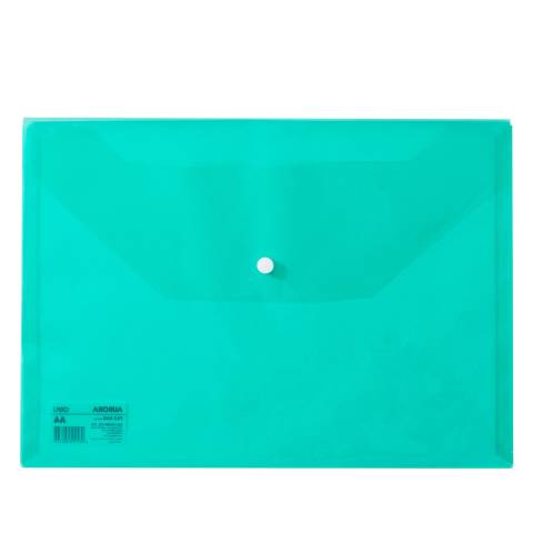 MAPA PLASTIC CU BUTON A4 VERDE DELI