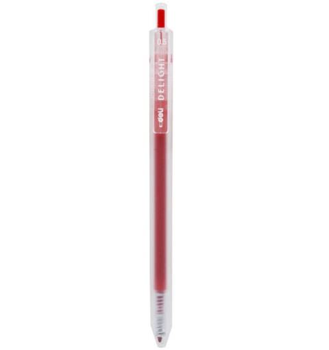 PIX CU GEL CU MECANISM 0.5MM ROSU DELIGHT DELI