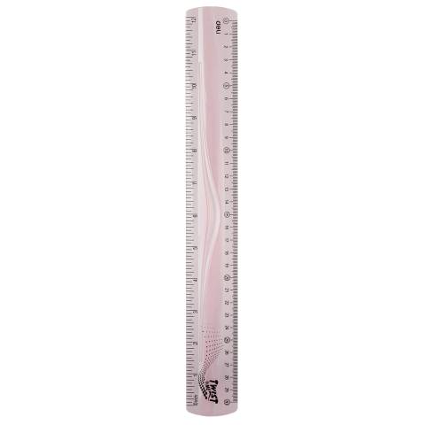 RIGLA 30CM FLEXIBILA TWIST ME TRANSPARENTA COLOR DELI