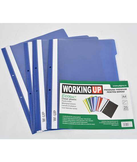 Dosar Plastic WUP 100 ,160 microni 10buc BLEUMARIN