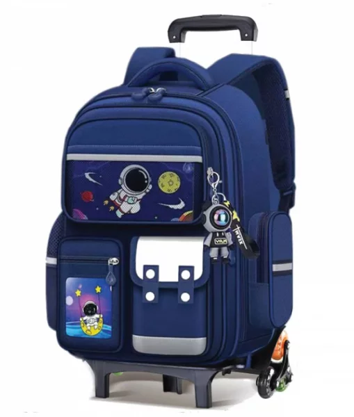 Ghiozdan TROLLER SF 3F 43x30x16cm 1.8kg ALBASTRU Astronaut 6roti