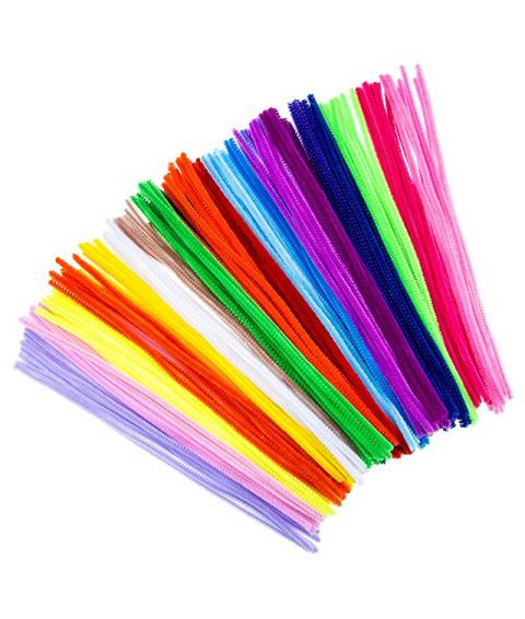 Sarma plusata 10 culori 25 bucati Dia 6mm x 30cm culori asortate Art Craft CK