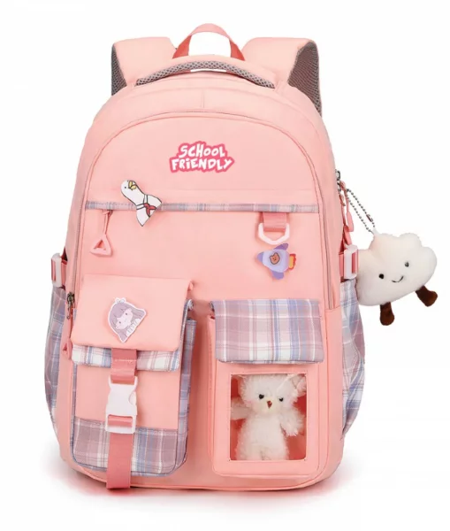 Ghiozdan Scolar SF 3F 46HX32X23cm 0.58kg ROZ Caro
