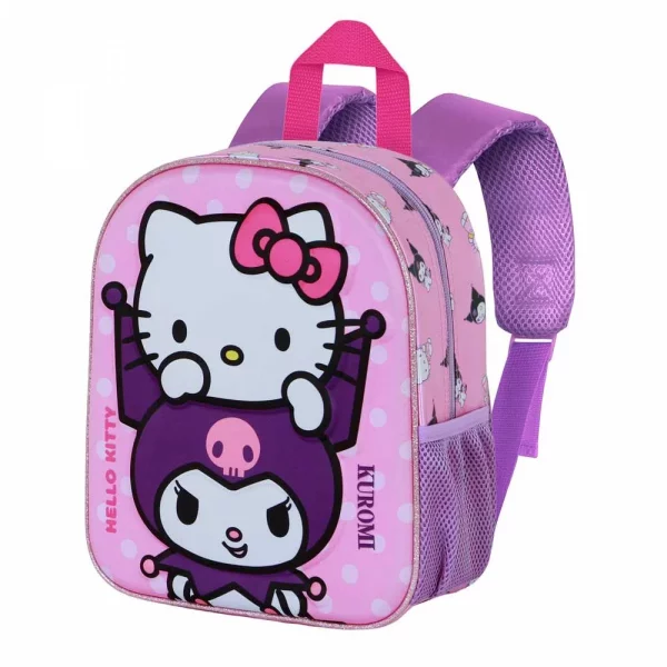 Ghiozdan Hello Kitty Playful Elite 3D, roz 10x25x30cm