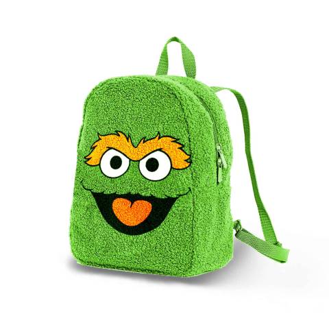OSCAR THE GROUCH Plush Backpack Fac