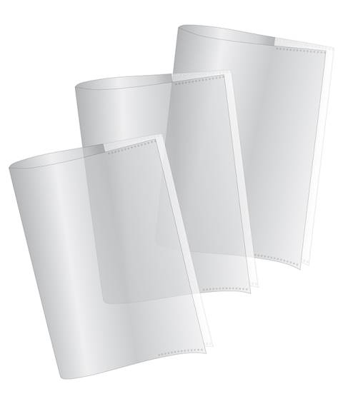 Coperta 215x310 mm transparente - caiet A5 - PVC