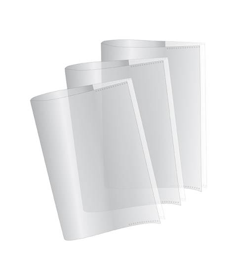 Coperta 305x433 mm transparente - caiet A4 - PVC