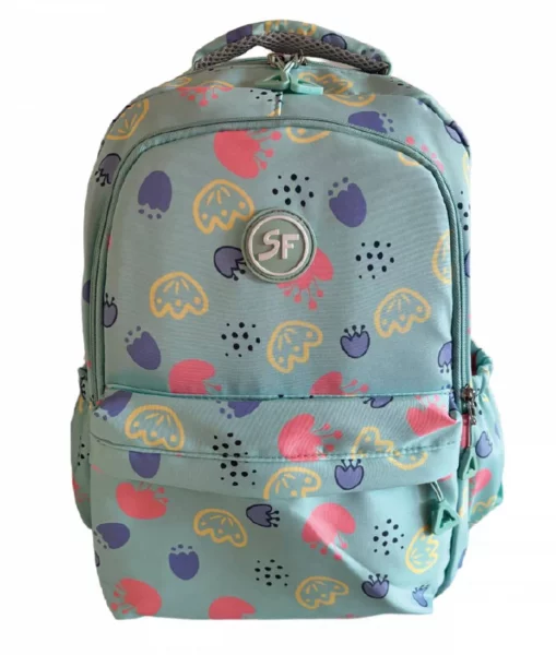 Ghiozdan SF 3F 40x31x13cm 0,32kg VERDE Flori