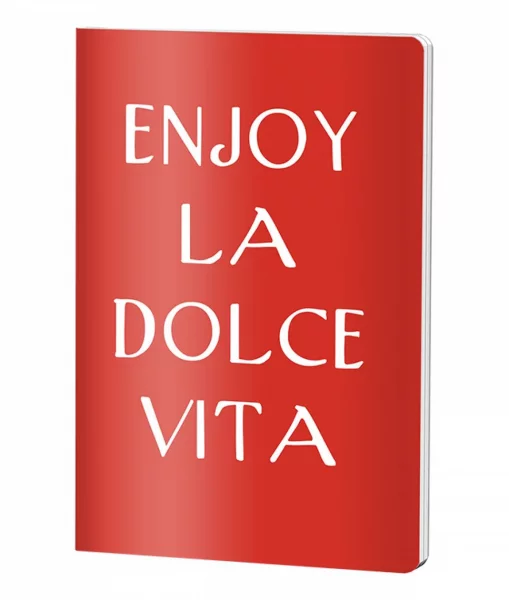 Caiet Capsat Dictando, A4, Pigna , coperta plastic, 60file, 70 gr, ELDV ROSU RC