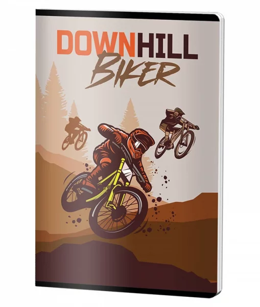 Caiet Capsat Matematica, A4, Pigna , coperta plastic, 60file, 70 gr, BAIETI BICI CH