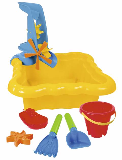 Galetusa set nisip și apă moară 7 piese