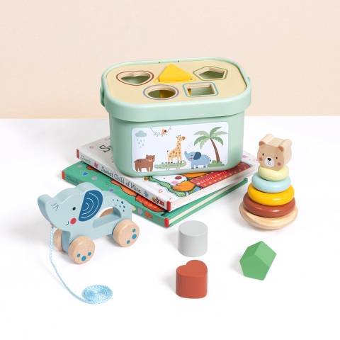 Cutie educativa 3 in 1 din lemn