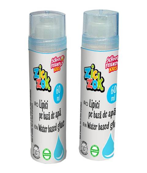 Lipici ZIC ZOK pe baza de apa 60ml NON TOXIC