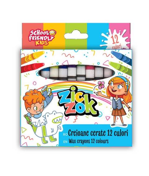 Creioane Cerate ZIC ZOK 12 culori