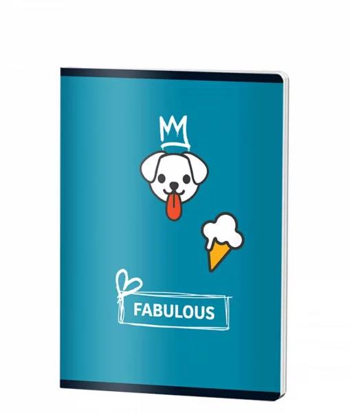 Caiet Matematica, A5, GOOD VIBES, 80file, 70 gr, FABULOUS DOG