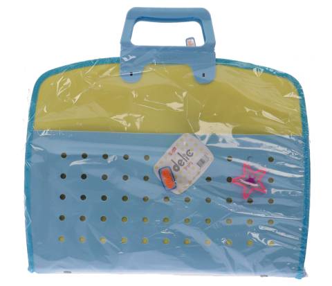 Geanta SF ART pt articole Desen A4 format 31X36cm ALBASTRU GALBEN
