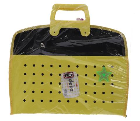 Geanta SF ART pt articole Desen A4 format 31X36cm GALBEN