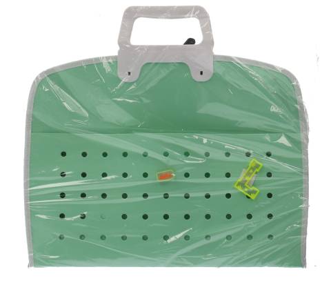 Geanta SF ART pt articole Desen A4 format 31X36cm VERDE