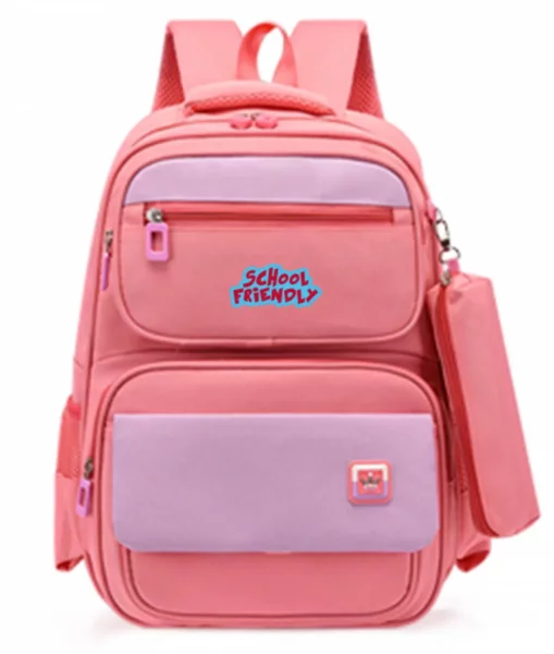Ghiozdan CL 0 FUNTASY Roz 4ferm cu Penar 40HX30X13