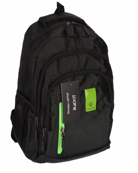 Ghiozdan LAPTOP BLACK IT 4fermoare 44x30x19cm NEGRU VERDE