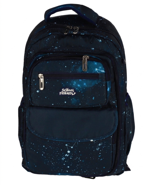 Ghiozdan Scolar SF 3F 42x28x16cm 0,55kg ALBASTRU