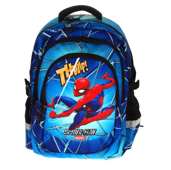 Ghiozdan Scolar SPIDERMAN 3F 42HX30X20cm Albastru