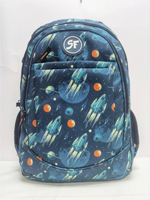 Ghiozdan SF 4F 45cm ALBASTRU Univers
