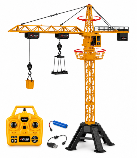 Macara Turn cu Telecomanda 9 Canale 2.4GHz 128 cm Carlig Metalic Lumini si Sunete