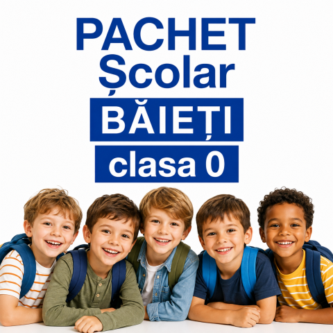 Pachet rechizite scolare Baieti Clasa O set complet lista rechizite 34 de piese