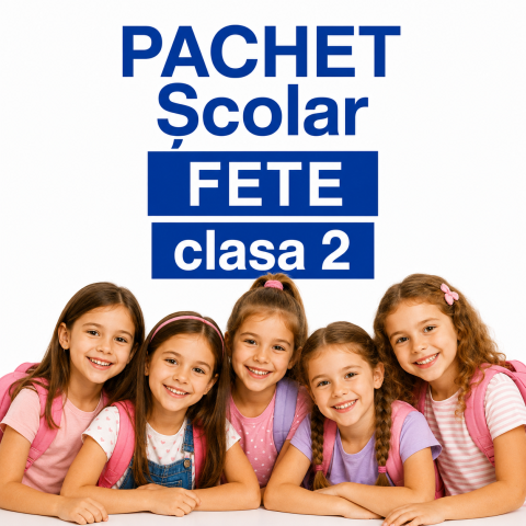 Pachet rechizite scolare Fete Clasa 2 set complet lista rechizite 31 de piese