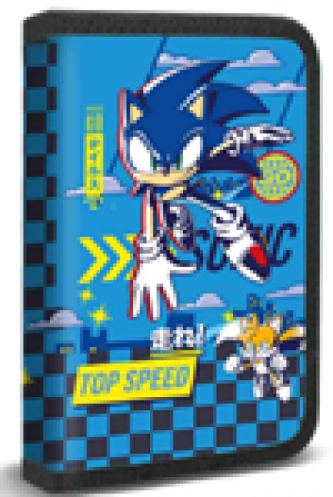 Penar 3D Sonic Albastru cu 1 Fermoar si 2 Extensii Neechipat pentru Baieti