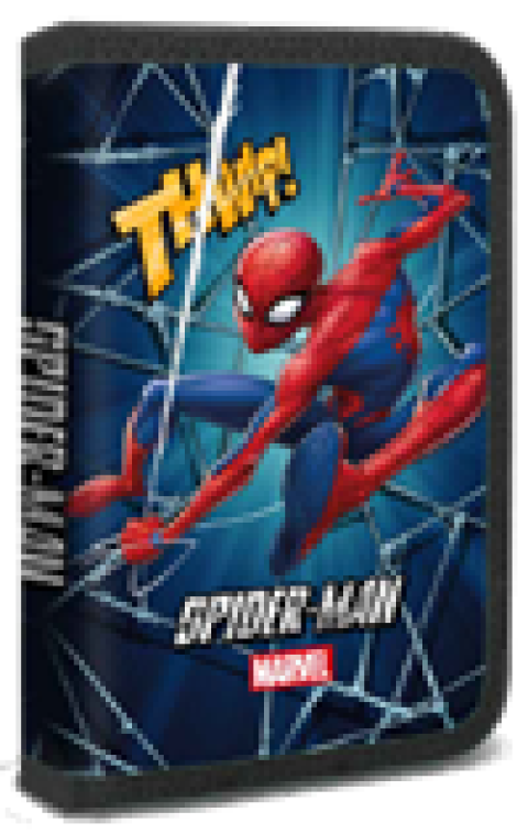 Penar 3D Spiderman Albastru cu 1 Fermoar si 2 Extensii Neechipat pentru Scoala