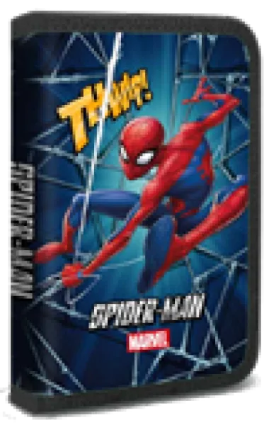 Penar 3D Spiderman Albastru cu 1 Fermoar si 2 Extensii Neechipat pentru Scoala