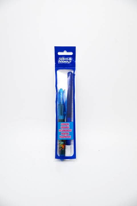 Stilou Basic SF blister cu 1 corector si 1 rezerva cerneala ALBASTRU Game